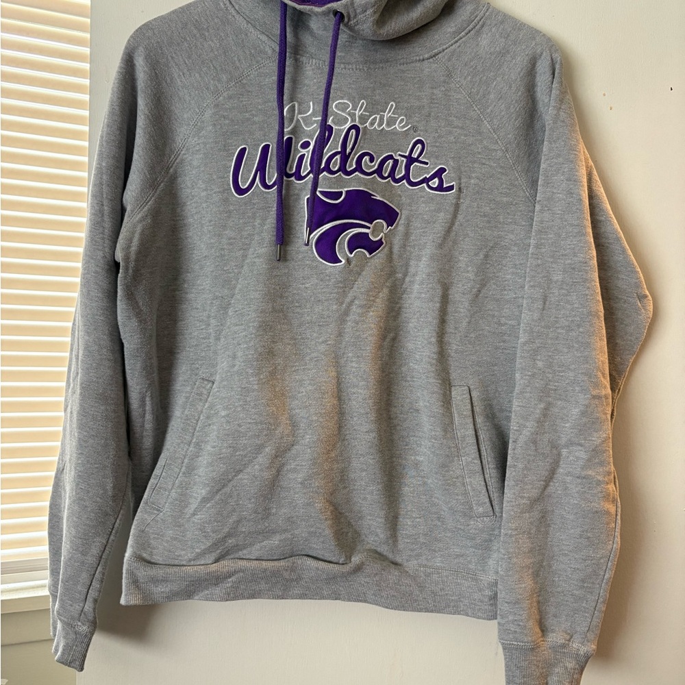 Colosseum Gray and Purple Wildcats Hoodie